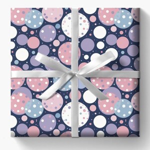 Whimsical Polka Dot Gift Wrapping Paper Roll, Birthday Wrap, Celebration Decor, Christmas Giftwrap, Fun Party Supplies, Eco-Friendly