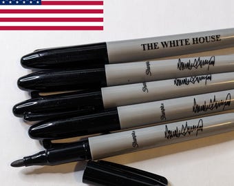 Donald Trump Sharpie Permanent Marker Signature White House Autograph MAGA USA