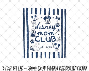 Disney Mom Club Png, Mickey Mom Png, Trendy Motherhood Png, Cute Mickey Mama Graphic Png, Disney Mother's Day Gift