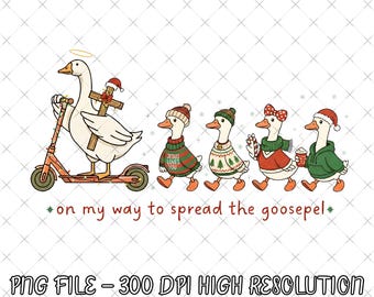 Grappige gans christelijke png, retro kerstgeloof png, verspreiding van het evangelie png, jeugdpastor missiereis png, religieus geloof digitale download