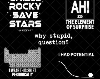Rocky Project Hail Mary Amaze PNG Digital Download, Dr Grace's I Had Potential Project Hail Mary ,Grace’s Periodic Table, Project Hail Mary
