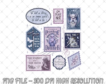 The Knight and The Moth Stamp PNG Digital, Rory Tshirt designs, Sybil for Fan, Quotes Inspired by Rachel Gillig, Gothic Fantasy Bookish Png