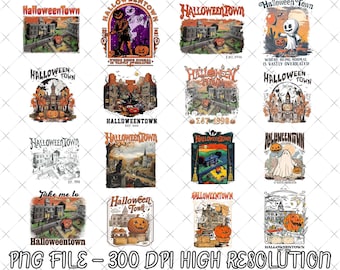 Vintage Halloween Town Est 1998 Png, Halloweentown Png, Pumpkin Halloweentown Png, Halloweentown Est 1998 Design Shirt, Trendy Halloween