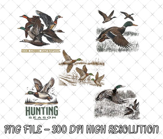 Vintage Mallard Duck PNG, Hunting Sublimation, Retro Nature Wetland Art Print, Retro Flying Mallard Duck PNG, Retro Nature Png Wildlife Png