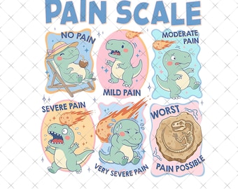 Dinosaur Pain Scale PNG Digital Download, Funny Nurse PNG Clipart, Trendy Summer Shirt Design, Peds Life PNG, Nurses Week
