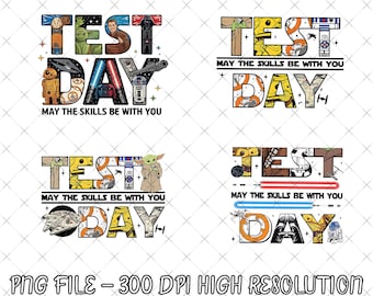 Må färdigheterna vara med dig png, det är testdag png, rolig lärartröjadesign, examensdag, testveckoutfit, studiemotivation, digital fil