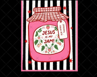Jesus Is My Jam File Digital Printable, Vintage Faith Png, Christian Png, Jesus is my Jam Png, Jesus Png, Bible Verse Png