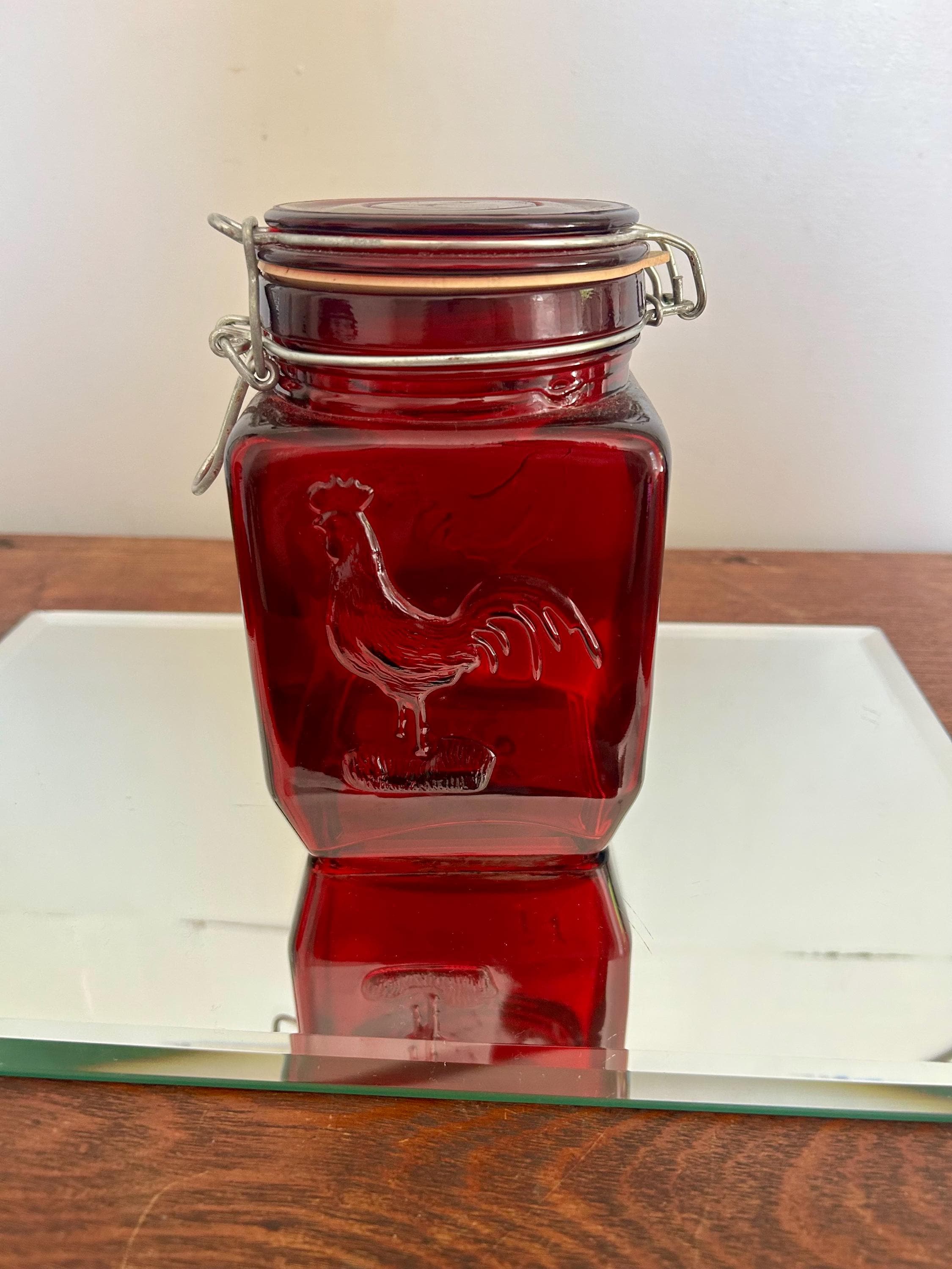 Ruby Red Canisters - Etsy Canada