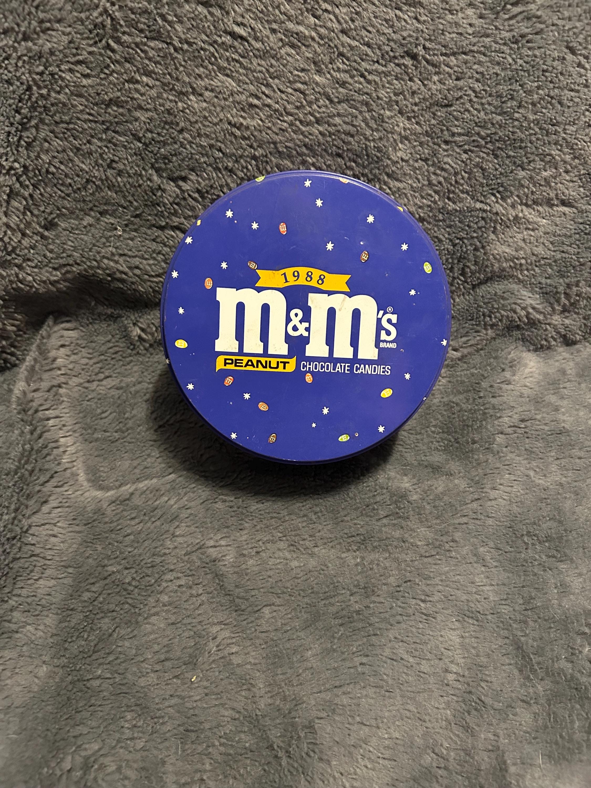 marimint/マリミント キャンディー缶/TIN缶 ヴィンテージ　青 M and M's 1988 Tin - Etsy