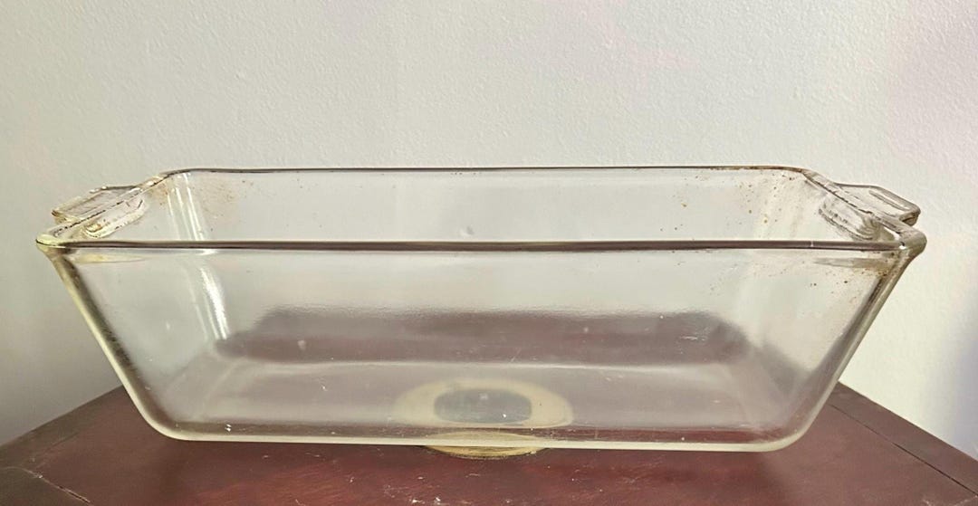 Antique CAPS PYREX #214 C-Y Corning Clear Glass Oversized Loaf Pan - Etsy