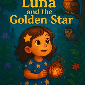 Printable Children’s Book – Luna and the Golden Star | Bedtime Story for Kids 2–6