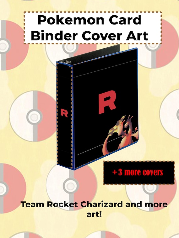 Pokemon Team Rocket Binder Cover Art / Pokemon Charizard Binder Cover / Pokemon  Card Binder Art / Team Rocket Binder - Etsy