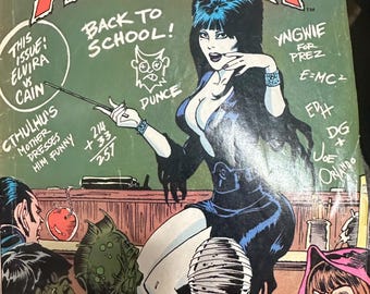 vintage Elviras House of Mystery comic
