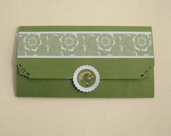 Custom Gift Envelope for Butterfly Garden Creations Bookmark, Your Choice of Colors and Design