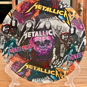 Metallica Collage Plate - Rock Band Decor