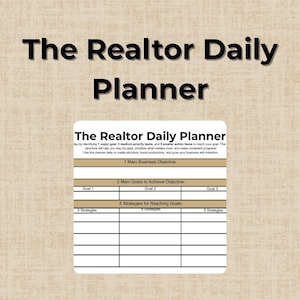 The Realtor Daily Planner