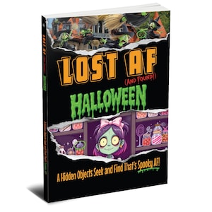 Hidden Object Puzzle Book for Adults: Halloween Edition Search and Find [Hardcover]