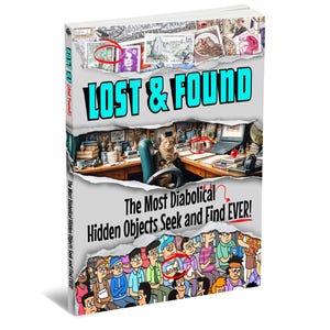 Hidden Object Puzzle Book for Adults: Lost AF Seek and Find [Hardcover]