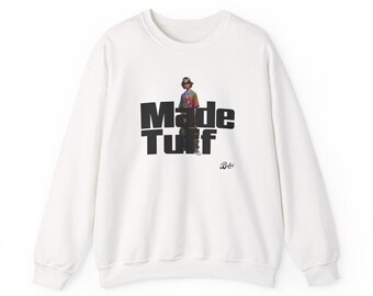 Sudadera unisex de cuello redondo de mezcla de algodón, ropa urbana con estampado llamativo.