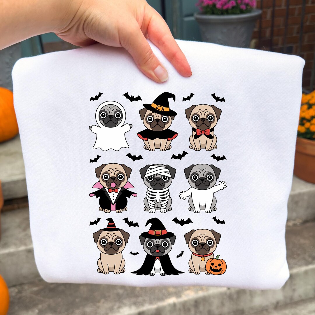 Spooky Pug Ghost PNG: Halloween Costume Clipart (digital Download) - Etsy