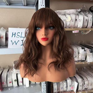 Wigs Hermione Granger Wigs Cosplay Wigs Game Film Character Wigs Long Brown Curly Wig with Bangs Synthetic Wigs Roleplay wigs for Women