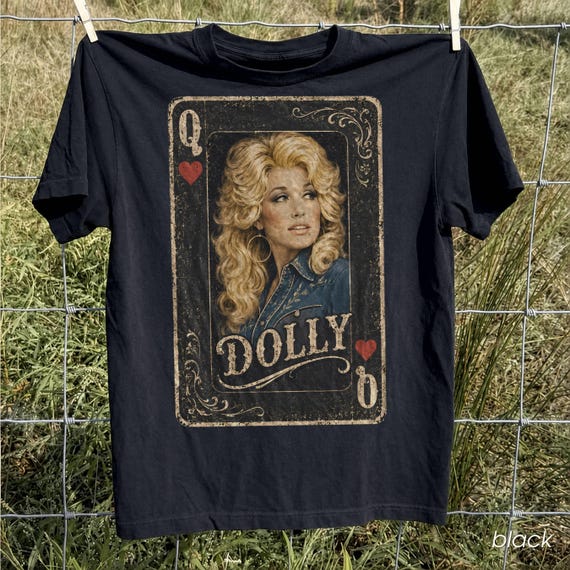 Dolly Parton PNG, Queen of Hearts PNG, Vintage Country Music PNG, Retro Western Sublimation