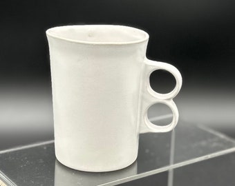 Bennington Potters Mug Vintage White Trigger Mug by David Gil