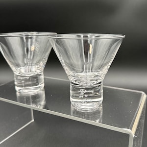 Vintage Tanqueray No. Ten Martini Gläser - 2er-Set Pillar Stem Cocktail Barware