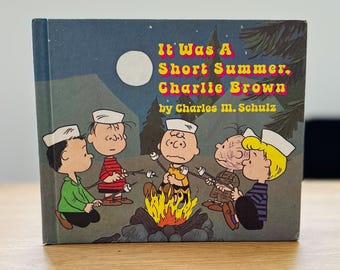 Libro clásico de Charlie Brown de 1970: Fue un verano corto, primera edición. Un clásico de Peanuts.