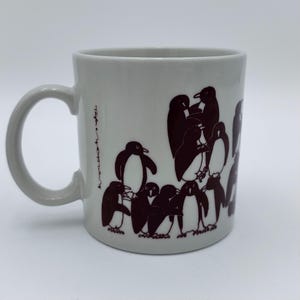 Vintage 1979 Taylor & Ng Penguin Mug – Naughty Animates Series – Win Ng Japan Made – Retro Animal Orgy Mug – 15 oz