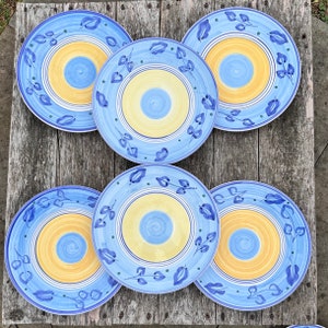 Caleca カレカ ハンドペイント フィッシュプラッター プレート 2枚