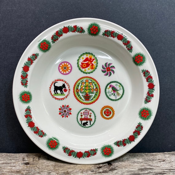 Portmeirion Pie Plate Spirit of Christmas diseño Amish Etsy España