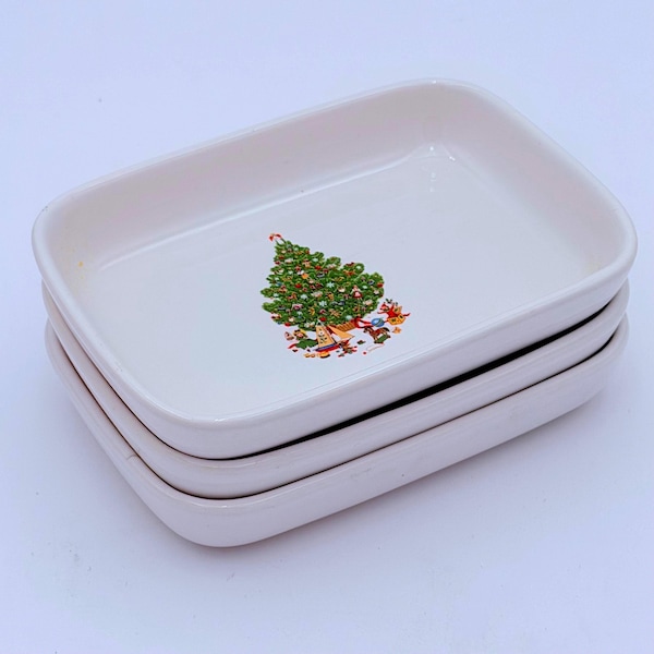 Vintage Pfaltzgraff Christmas Heritage Tidbit Tray – American Airlines Exclusive Issue - Price for ONE plate
