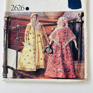 Vogue 2626 Doll Clothes Sewing Pattern: First Ladies, 21&quot; Dolls, 1980s UNCUT