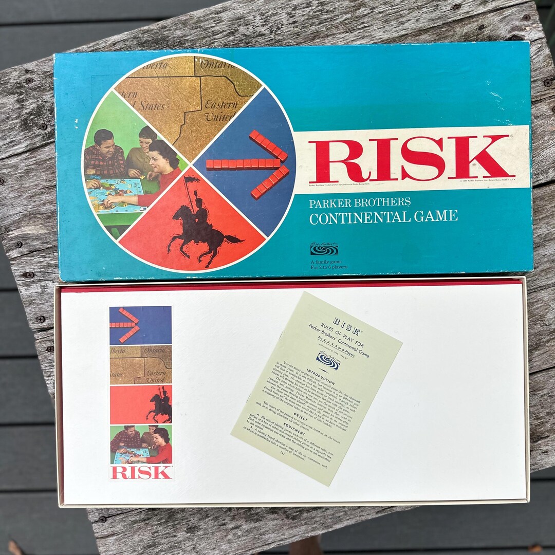 Vintage RISK Board Game 1968 – Complete Parker Brothers Strategy Game ...