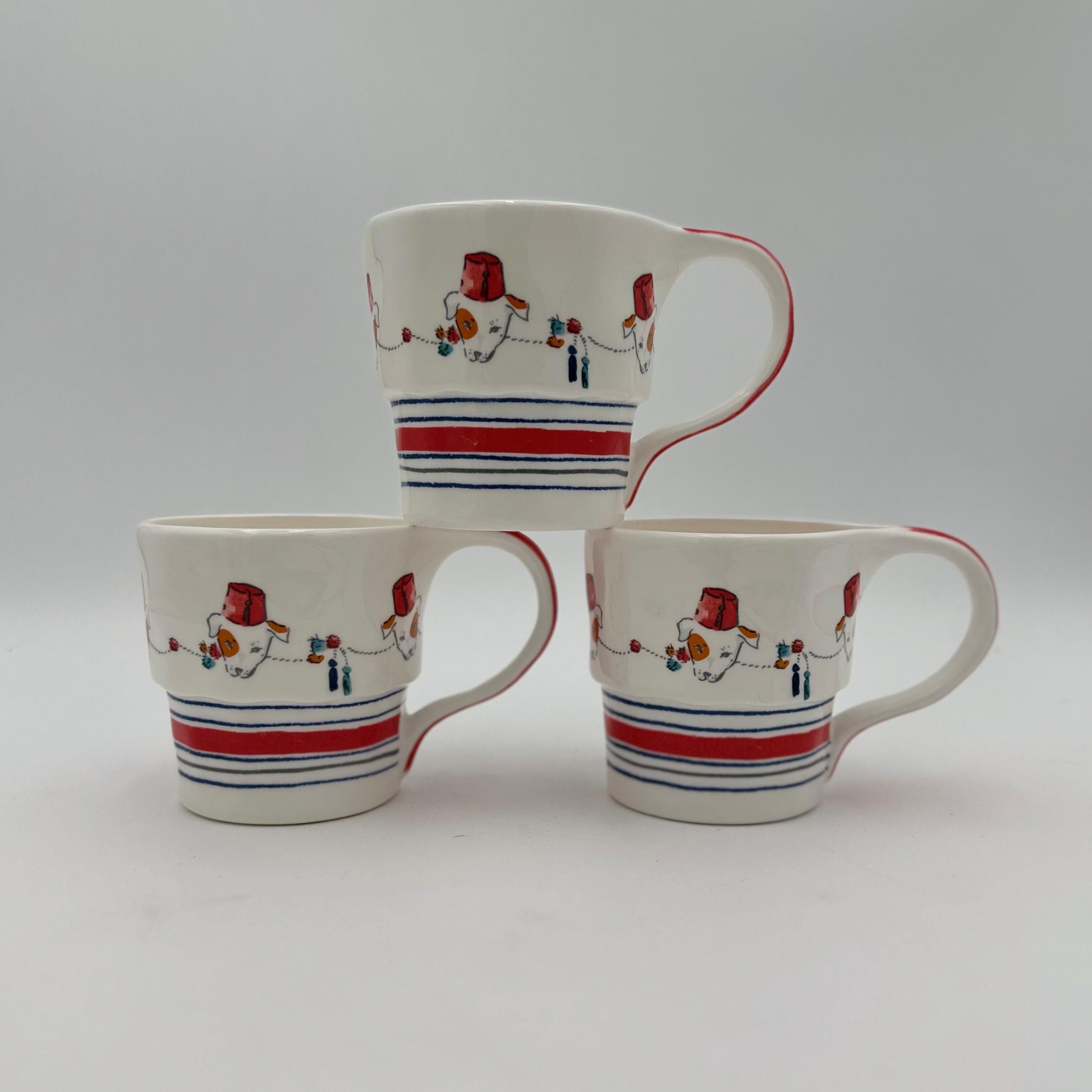 Anthropologie Jack Russell Terrier Mug, Sally Muir Dog Coffee Cup