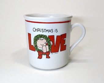 Ziggy Christmas Mug Christmas is Love 1970s Coffee Mug