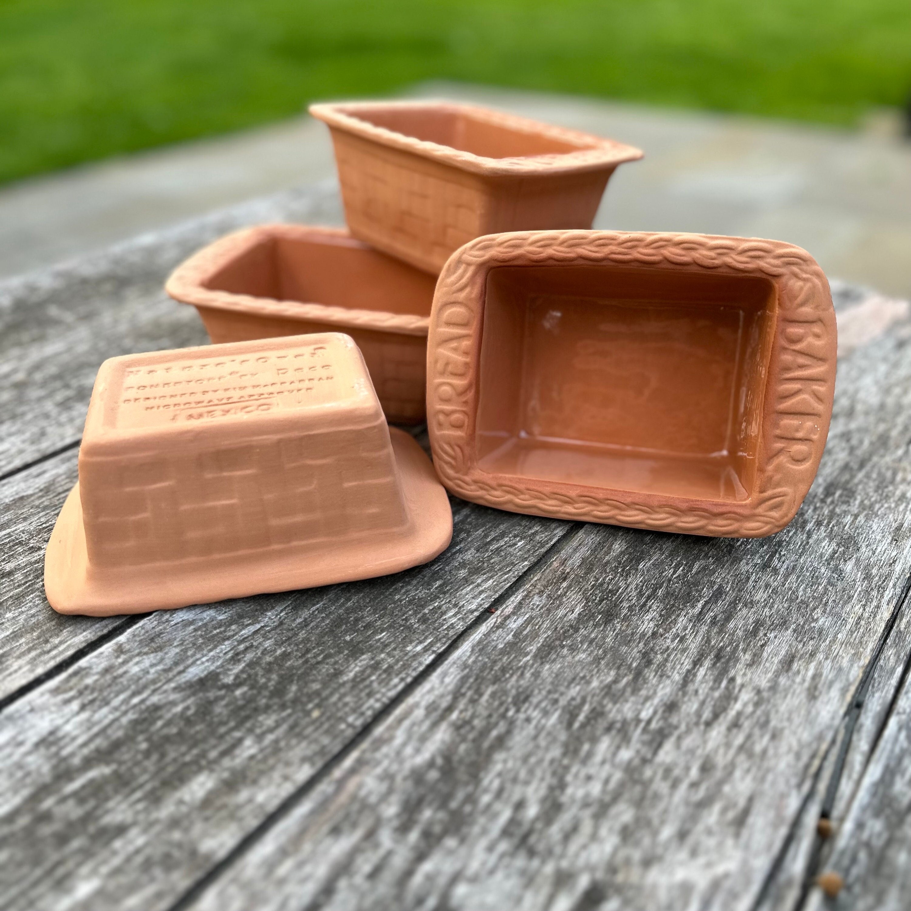 Vintage Romertopf Clay Lidded Terracotta Kitchen Dutch Oven Bread