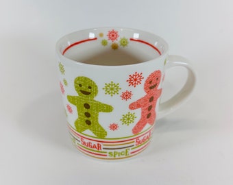 Starbucks Sugar and Spice 6 oz Coffee Mug Christmas Gingerbread Small Mug