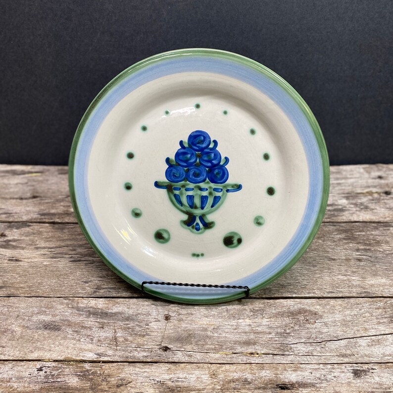 Hadley Stoneware Platter M.A. Hadley Pottery Floral Bouquet Etsy