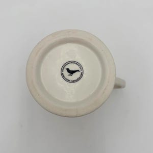 Anthropologie Monogram K-mugg – Retro rakkaffekopp, 433 ml svartvit initial bild 5