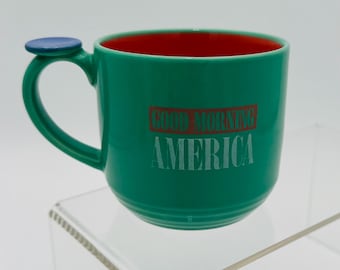 Vintage Lindt Stymeist Tab Mug, 1980s Memphis Style Tri-Color Coffee Cup