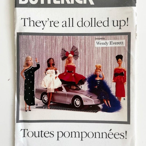ヴィンテージ バタリック 5925 バービー 裁縫パターン – 1980年代 未