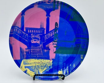 Vintage Art Plate, Robert Rauschenberg made by West Elm Plate, Collectible Art Series
