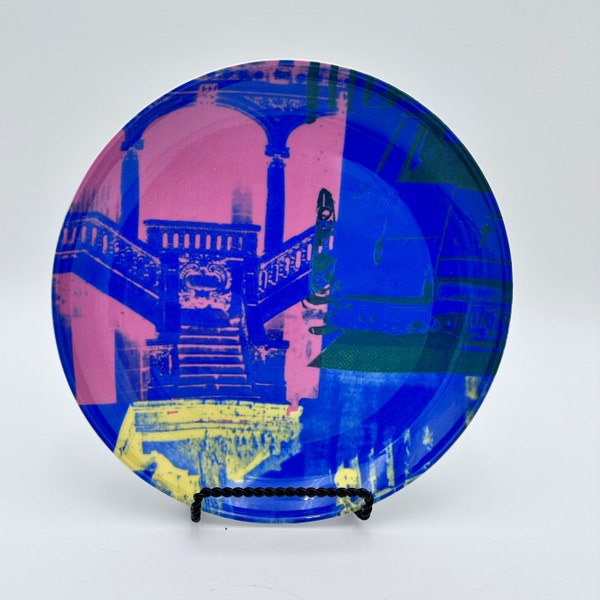 Vintage Art Plate, Robert Rauschenberg made by West Elm Plate, Collectible Art Series