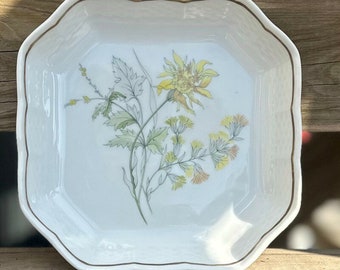 リチャードジノリ　花柄　手書き　大判　プレート ヴィンテージ イタリア製ディナープレート デイジーの花柄 リチャード