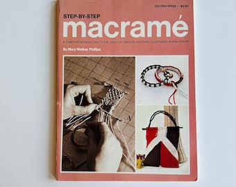 Vintage 70s Macrame Book: DIY Home Decor, Plant Hangers, Animal Patterns