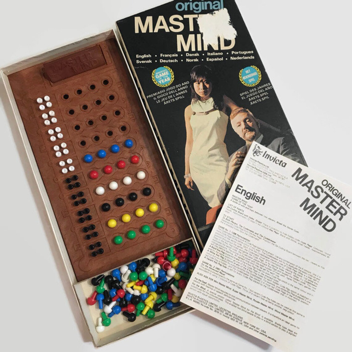 Vintage Mastermind Board Game Complete 1972 Invicta Master | Etsy