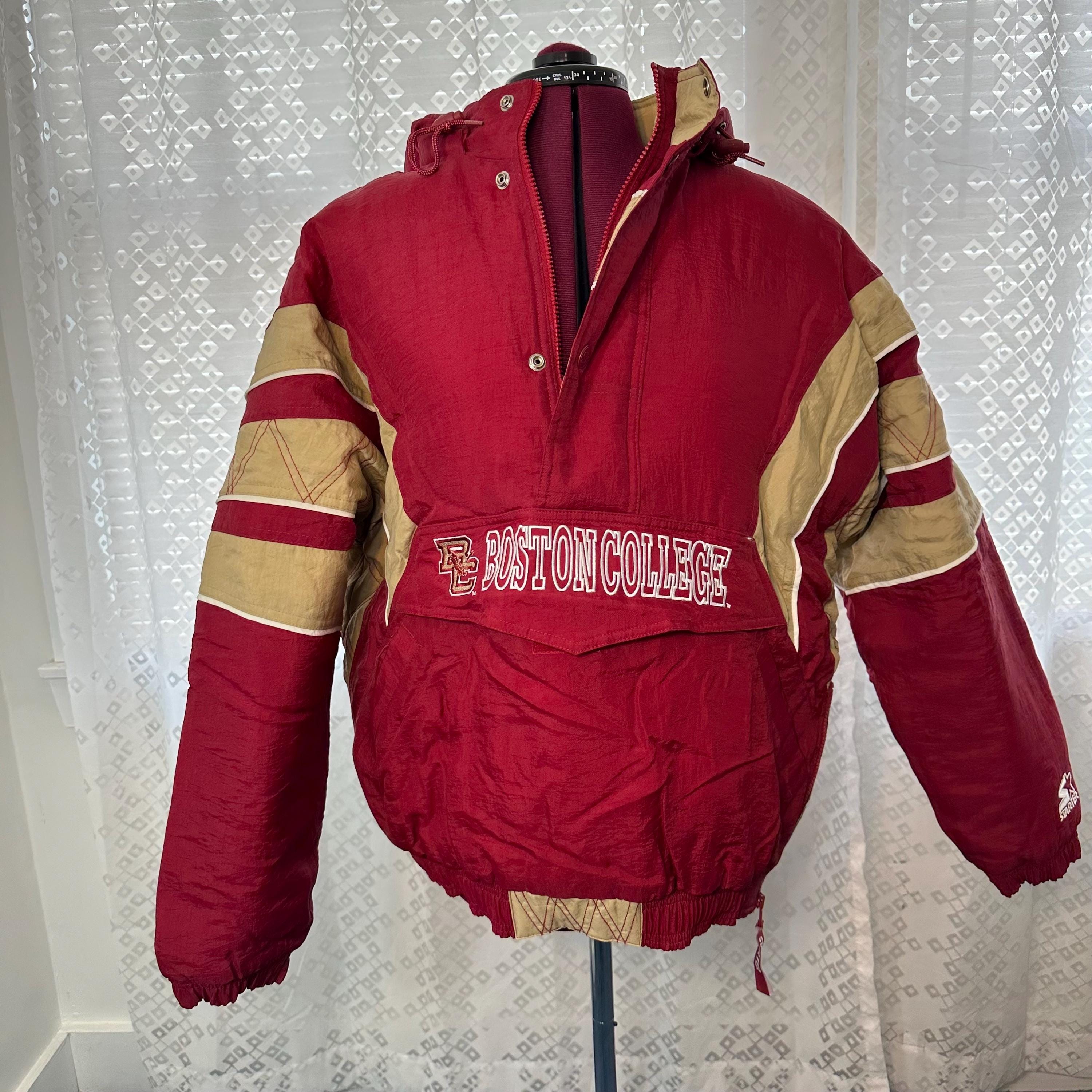 Vintage 90s Boston College Starter Jacket – Eagles Maroon