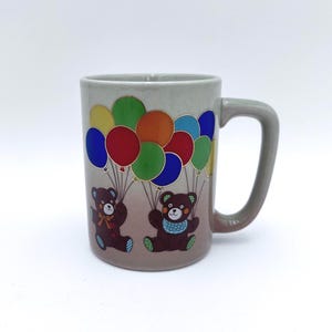Vintage Otagiri Teddy Bear Mug: 1980s Japanese Stoneware Coffee Cup